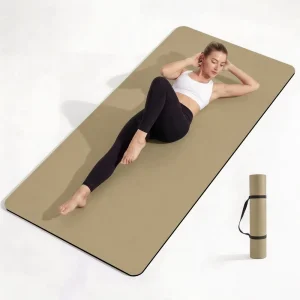 Eco friendly Custom Natural Rubber Yoga Mat 4.5mm Thick Wear resistant Stain proof Antimicrobial Professional Non slip Mat