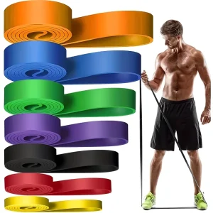 Eco friendly Exercise Elastic Sport Strength Workout Pilates Fitness Equipment Pull up Assist Latex Resistance Band