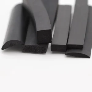 Eco friendly Extruded Silicone Rubber Foam Sponge Seal Strip EPDM Material Cutting Service Available