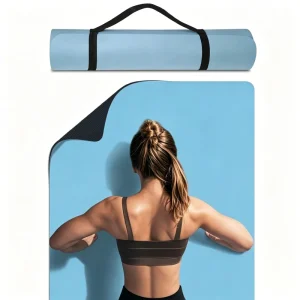 Eco friendly Natural Rubber Foldable Yoga Mat 5mm Non slip Waterproof Antimicrobial Mesh Bag Strap Professional Fitness Mat
