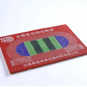 Eco friendly Rubber Court Flooring with Custom Thickness&Nail Resistance for Sports All plastic Self adhesive Textured Track