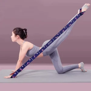 Elastic Resistance Band Yoga Stretch Training Equipment for Pilates Mobility Warm up Physical Therapy Home Exercise