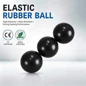 Elastic Rubber Ball EPDM Rubber Sphere High Elasticity Durable Sealing Parts for Industrial Equipment OEM Supply