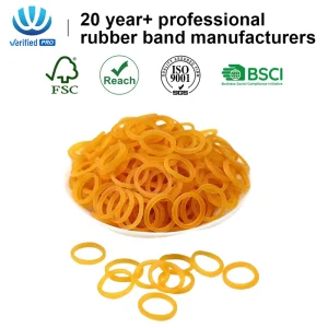 Elastic Rubber Band Natural Yellow Plastic For Manual Cargo Binding Environmentally Friendly Rubber Band