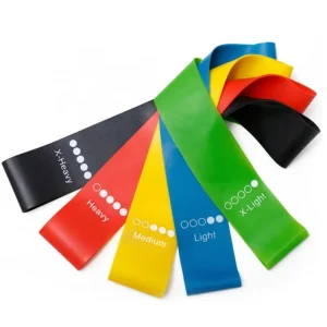 Elastic Silicone Workout Resistance Loop Bands for Home Exercise Heavy Duty Fitness Bands