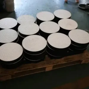 Elastomeric Seismic Isolation Rubber Bearing with Vibration Damping and Lead Core for Bridges