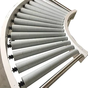 Electric Curved Roller Conveyor with 100 kg Load Capacity