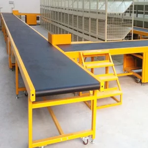 Electric Loading Belt Conveyor with Oil Resistant Rubber Conveyor Belt for Coal Handling PVC Production