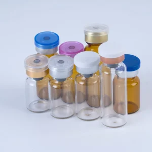 Empty Cosmetic Glass Bottles Amber & Clear Serum Dropper Bottle with Aluminum Lid Skincare Packaging Container