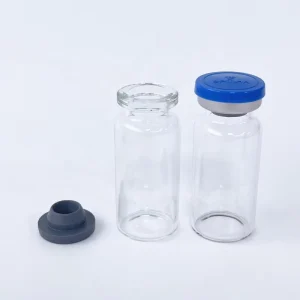 Empty Glass Injection Vial 3ml 10ml Medical Grade Glass Vial with Flip Top Cap Custom Logo Lab Use Glass Bottle