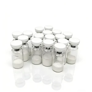 Empty Glass Serum Vials with Rubber Stopper Aluminum Crimp Seal for Lyophilized Powder Peptide and Cosmetic Packaging