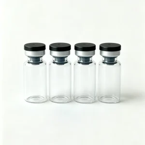 Empty Sterile Glass Vials with Aluminum Seal for Essence Packaging Various Capacities