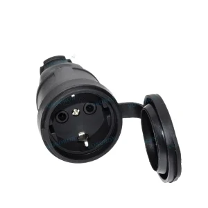 European Rubber Copper Industrial Male & Female Plug Socket 16A 220V-250V 2P+E IP44 Waterproof Electric Power Connector