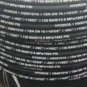 Excavator EN853 1SN SAE 100 R1AT Hydraulic Hose 1 4 3 8 1 2 Inch 3260 PSI High Pressure Wire Braided Flexible Rubber Oil Tube