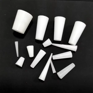 Extra Large Extra Wide Lab Grade Food Safe Black Color Cone Silicone Rubber Plug