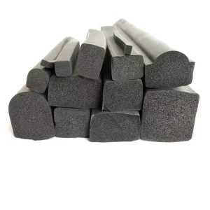 Extruded Custom Rectangle Rubber EPDM Silicone Sponge Foam Buffer Bumper New Energy Seal Strips