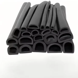 Extruded EPDM D-Shape Hollow Rubber Dust Seal Strip for Car Doors and Windows