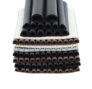 Extruded Silicone D-Shape Self-Adhesive Sound-Insulating Windproof Sealing Strip for Bus Shelters, Doors, and Windows with Cutting Service