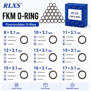 FKM Fluoro Rubber O-Ring Seal Oil Resistant Round Gasket
