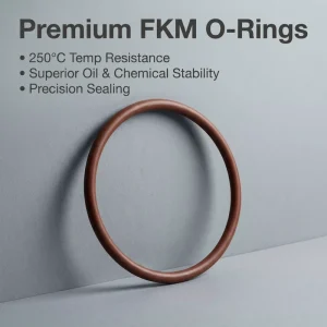 FKM Fluoro Rubber O Ring Seals Gaskets High Temperature (-20-250) Oil and Chemical Resistant for Automotive and Industrial Use