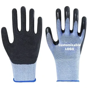 FUYI Labor protection Wear-resistant Non-slip Work Rubber Protective Gloves Site Men’s Work Rubber Gloves