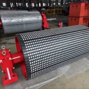 Factory Ceramic Rubber Drive Tail Pulley Drum Coal Mining Roller Conveyor Other Material Handling Zigzag Conveyor Elevator Parts