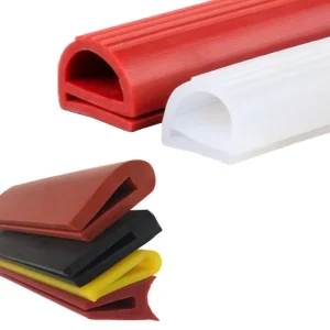 Factory Custom Foamed U-Channel Insert with Hollow D-Profile Silicone Sealing Strip for Cold Storage and Power Distribution Cabinets