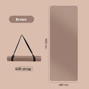 Factory Custom Logo Fitness Yoga Natural Rubber Yoga Mat 183*68cm*5mm Thick Non Slip Grip Home Fitness Exercise Mat