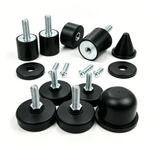 Factory Custom M4 M6 M8 M10 M12 M16 Thread Shock Absorber Spring Buffer Equipment Support Rubber Feet