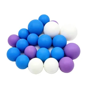 Factory Custom Multi Color Rubber Bouncy Ball Dog Chew Resistant Molar Toy Outdoor Interactive Rubber Ball Toys