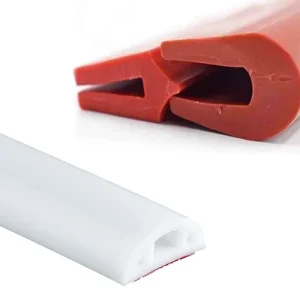 Factory Custom U-Shaped Anti-Scratch Red Release Liner Self-Adhesive Silicone Sealing Strip for Cars and Sharp Metal