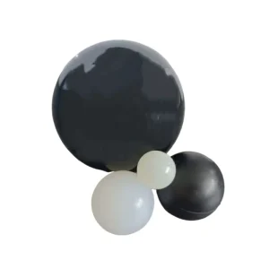 Factory Customization Industrial Rubber Ball with Hole High Temperature Resistant Color Rubber Ball