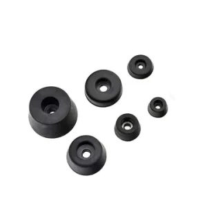 Factory Customized Black Rubber Multi Purpose End Cover Foot Stopper Tubular Feet Round Adjustable Rubber Feet