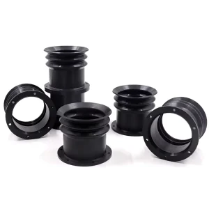 Factory Customized Hydraulic Cylinder Rubber Dust Cover Corrugated Silicone Rubber Protective Sleeve Exhaust Duct Oil Resistant