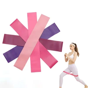 Factory Customized Logo Highly Elastic Material Resistance Loop Exercise Bands for Sports