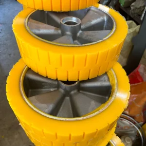 Factory Customized Polyurethane Coated Wheel Mecanum Wheel Roller Polyurethane Roller Turning Rolls Polyurethane Rubber Roller