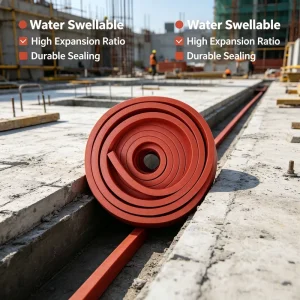 Factory Direct Bentonite Waterstop Strip Self expanding Hydrophilic Expansion Rod for Concrete Joints