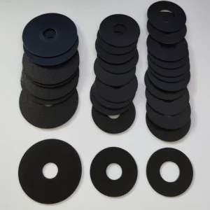Factory Direct Black PP Round Plastic Washer and Insulating Gasket, Custom Sizes