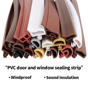 Factory Direct Durable Flexible Weatherproof Soundproof Dustproof PVC Door Window Seal Strip for Residential Commercial Building