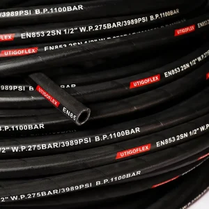 Factory Direct High Pressure Flexible Braided Hose EN857 2SC 1 4 Inch to 1 Inch Rubber Hydraulic Hose Industrial Hoses