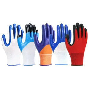 Factory Direct Labor Protection Nitrile Rubber Gloves Wear Resistant Non Slip Site Work Maintenance Oil Resistant Customizable