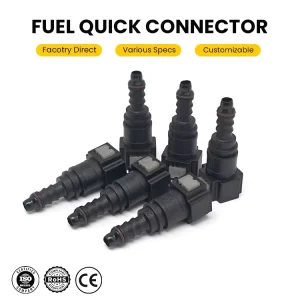 Factory Direct SAE 7.89 ID6 Fuel Line Quick Connector 5/16 Auto Nylon Rubber Hose CE Certified Fuel Pipe Coupler