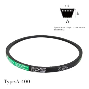 Factory Direct Sale Industrial A 400 Transmission Rubber V Belt for Textile Equipment Agricultural Machinery Milling Equipment