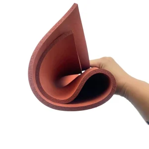 Factory Direct Sale Red Silicone Foam Roll High Temperature Resistant Silicone Foam Sheet Battery Separator Gasket Silicone Pad