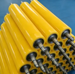 Factory Direct Sales Industrial Customized Polyurethane Durable Rubber Coated Rollers Cutting Moulding JINHECHENG Brand 60 95
