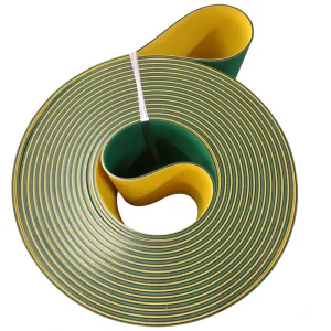 Factory Direct Supplier Antistatic Green Yellow Rubber Transmission Belt for Textile Machine