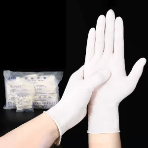 Factory Disposable Surgical High Elasticity Medical Examination Rubber Latex Gloves