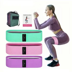 Factory Fabric Hip Booty Resistance Bands Custom Logo Booty Bands Set With Bag 3 PCS Exercise Bands