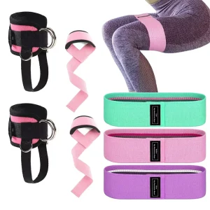 Factory Fabric Polyester Resistance Custom logo Yoga Hip Booty Bands Workout Home Gym Exercise Fitness Exercise Bands