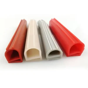 Factory High Temperature Resistant E Type RED Silicone Oven Draught Excluder Silicone Seal Strip